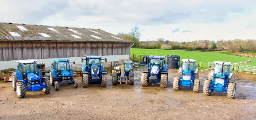 Angus Sheppard has built up an impressive fleet of six New Holland and Ford tractors