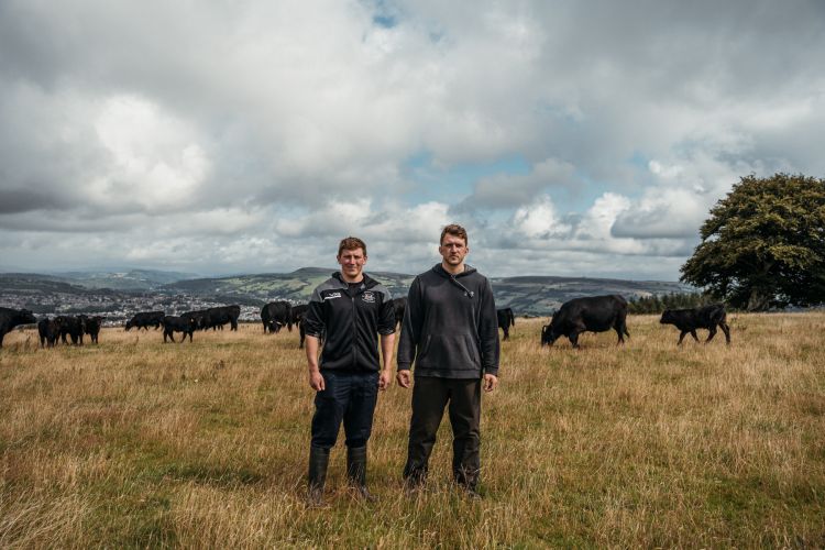 Fourth generation beef and sheep farmers Ben and Ethan Williams are highlighting their green credentials