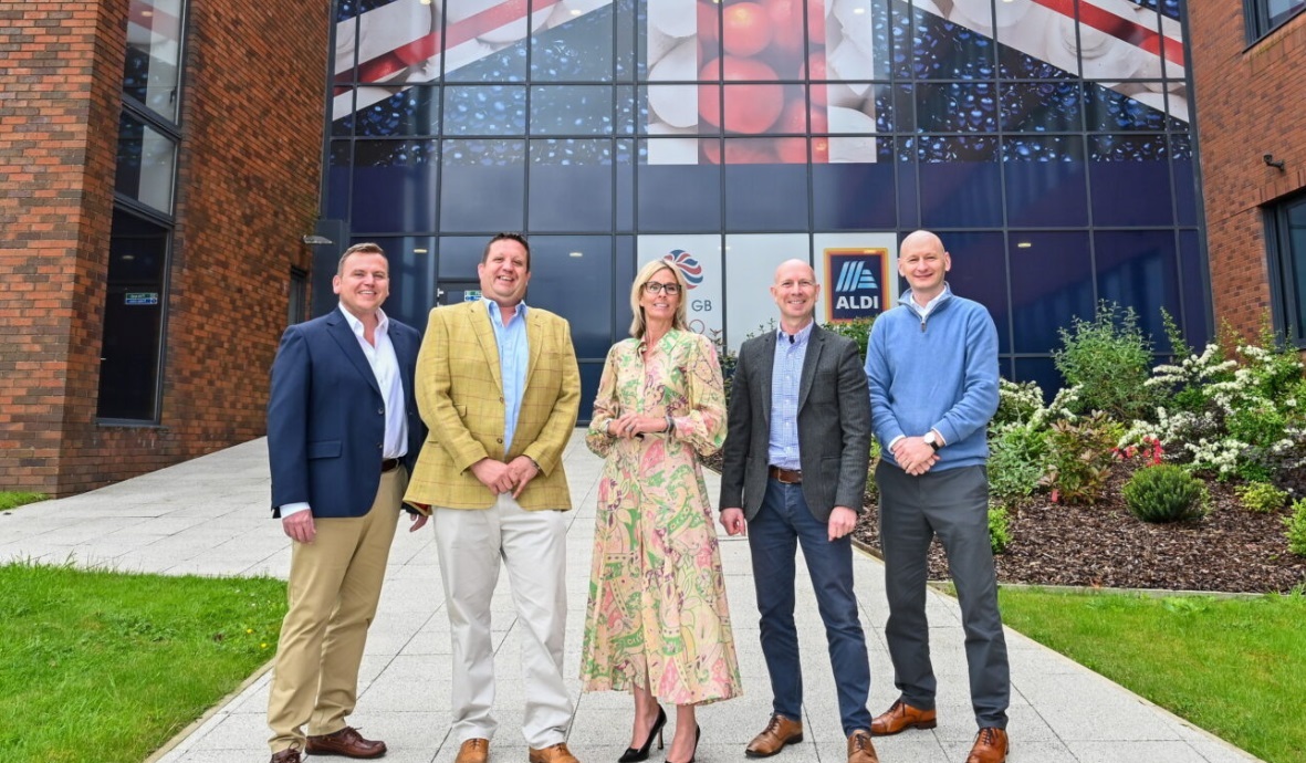 Ross Goatham, farm's managing director, (second from left), said the deal was a 'fantastic achievement'