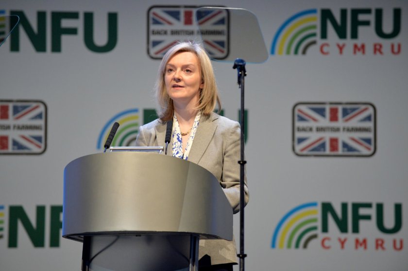 Liz Truss, who used to be Defra Secretary, has slammed activists who 'intimidate' farmers (Photo: NFU)