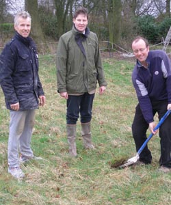 Nick Compton (left)  James Fraser and James Hewetson-Brown (right)