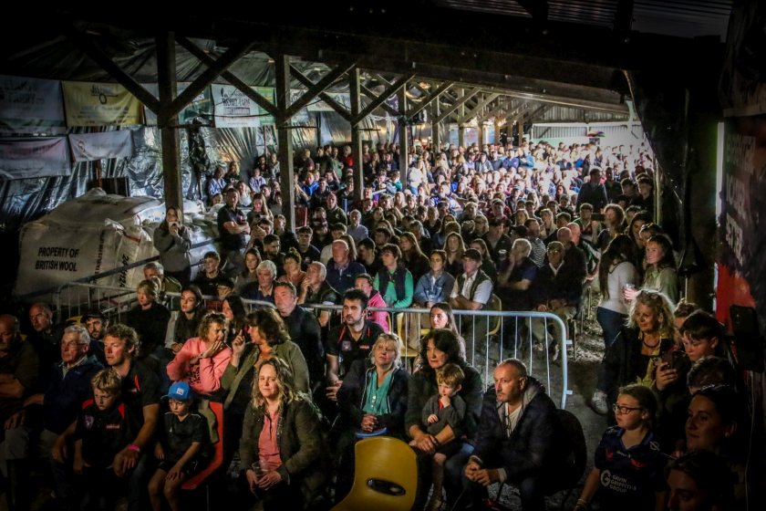 Hundreds of spectators gathered to witness the feat
