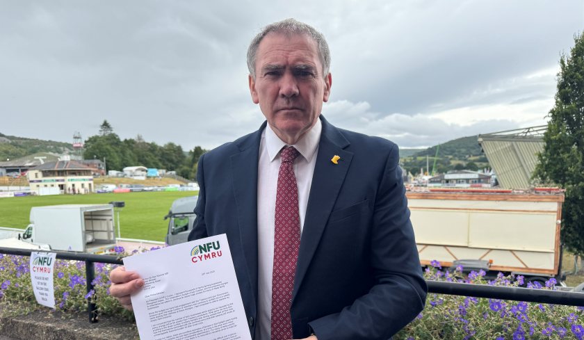 NFU Cymru President Aled Jones said he had no choice but to write to Sir Keir Starmer about the issue
