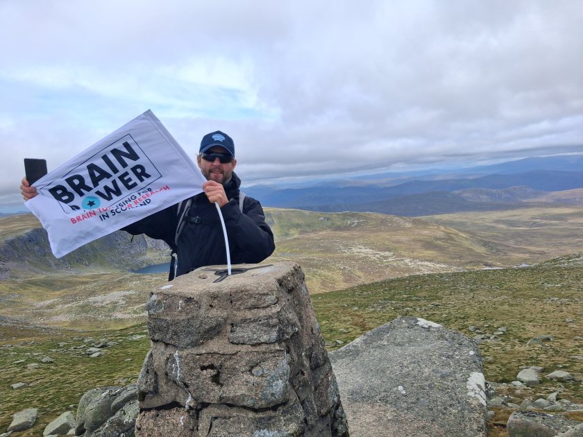 Richard and his partner Catherine McKenzie, recently climbed Lochnagar Munro