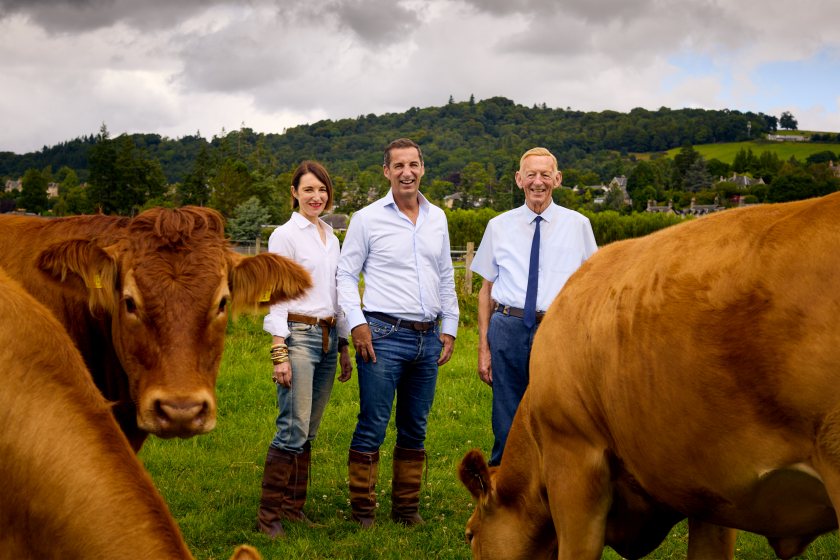 Judges visited Mains of Boquhan to review herd health, feeding and the technology supporting cow welfare