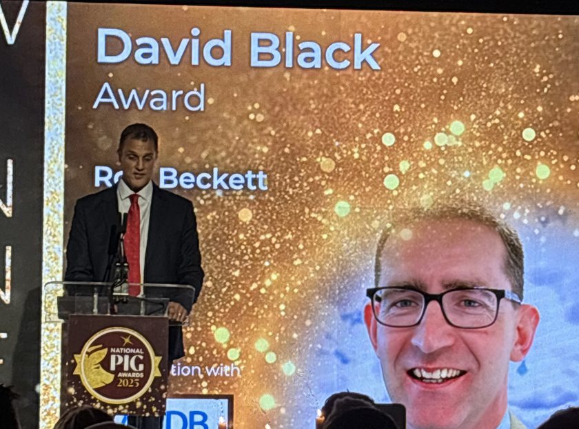 Robert Beckett is posthumously honoured with the David Black Award, recognising his decades of leadership
