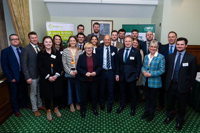 Growers and industry leaders gather in parliament to press the case for British sugar production (Photo: British Sugar)