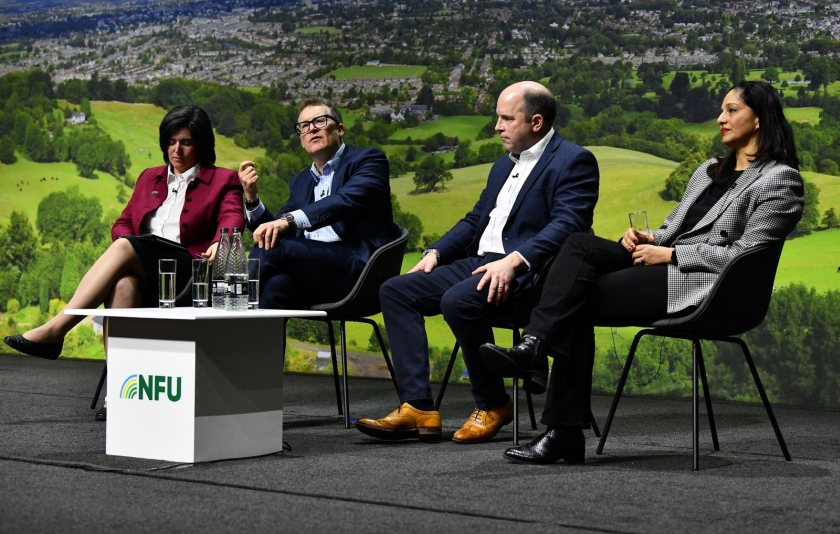 Panel speakers explored how AI could support decision-making in livestock and poultry systems (Photo: NFU)