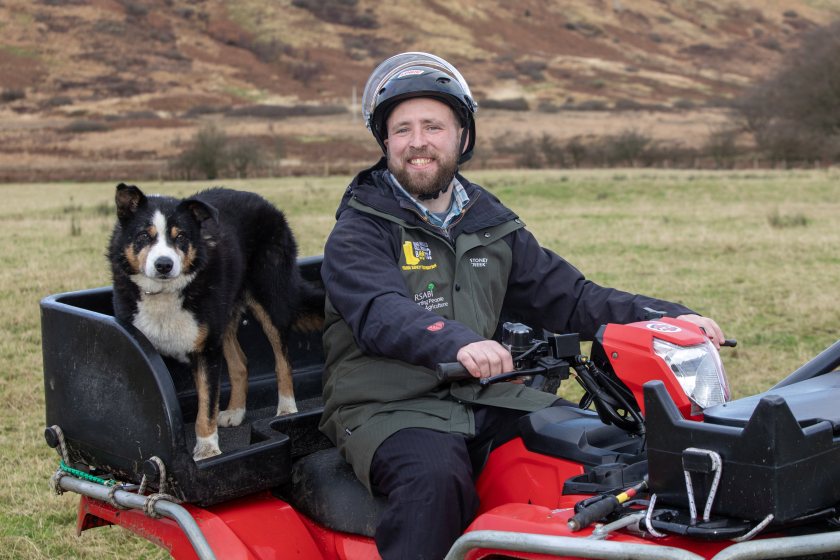 Farmer Callum Lindsay is backing the campaign after suffering serious head injuries in a quad bike accident