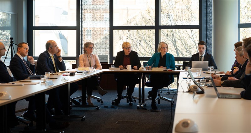 Ministers and farm leaders have met for the first Farming & Food Partnership Board (Photo: Defra)