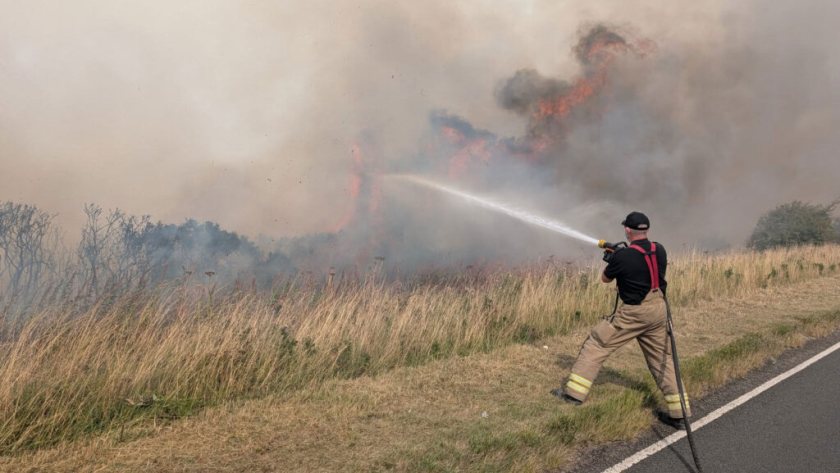 Land managers and emergency services work together to tackle major fires (Photo: Thirsk Fire Station)