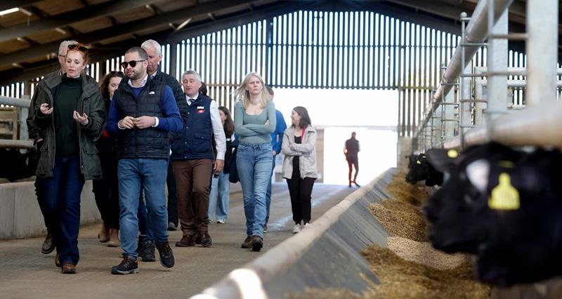 The farm visit highlighted to MPs the sustainability and efficiency in UK beef and lamb production