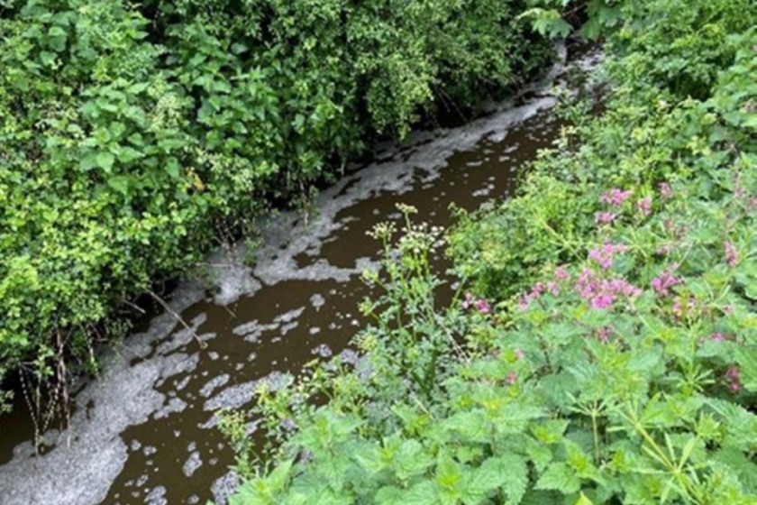 Poor slurry storage at Drummers Farm led to two slurry pollution incidents (Photo: EA)