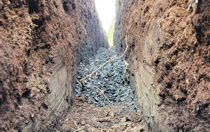 Underground biochar channels are being tested, exploring new ways to protect peat soils and manage water