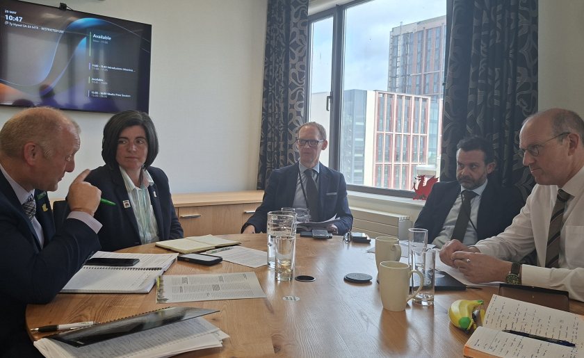 Farm leaders met Cabinet Minister Llyr Gruffydd to discuss funding, regulation and bovine TB