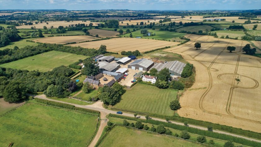 The estate features racing yards, woodland and a portfolio of 31 residential properties (Photo: Savills)