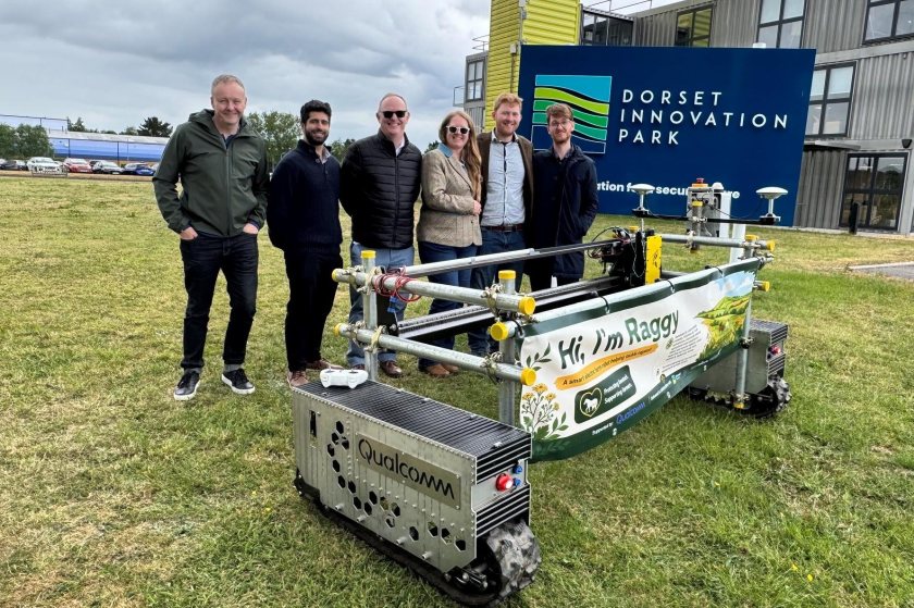 The autonomous machine has been developed to detect and remove ragwort (Photo: Dorset Council)
