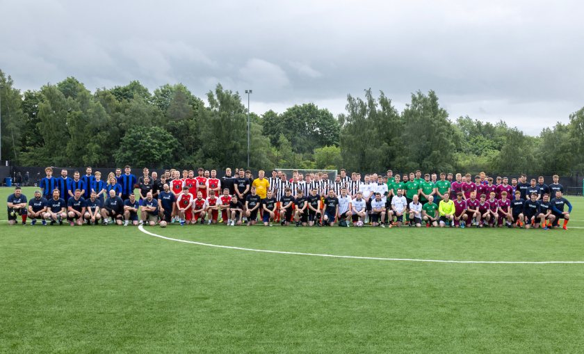 Twelve teams from across Scottish agriculture took part in the RSABI football fundraiser (Photo: RSABI)