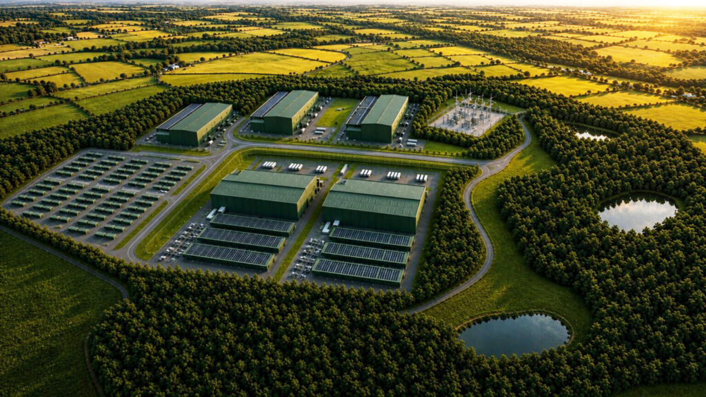 The site near Great Torrington would include a data campus and separate battery storage facility (Photo: Xlinks)
