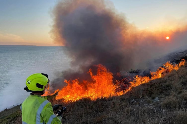 The public is being urged to follow the Countryside Code (Photo: Devon and Somerset Fire and Rescue Service)
