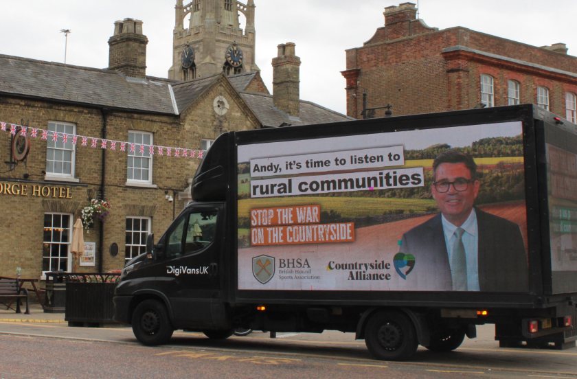 The van is touring Peterborough and nearby villages with a message to “listen” to rural communities