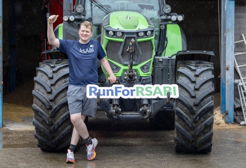 Dairy farmer Grant Barr will run the 2027 London Marathon to raise funds for RSABI