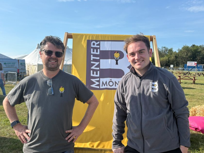 (L-R) Dafydd Gruffydd, Managing Director of Menter Môn, and David Wylie, Project Manager at Menter Môn