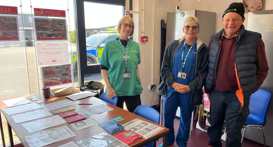 The health hub offers farmers access to checks, advice and support (Photo: University of Exeter)