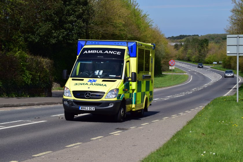 Ambulance and police teams attended the collision on an unclassified road near St Ewe on Friday night