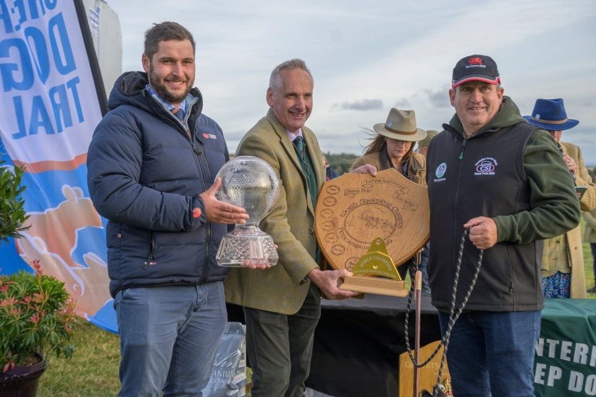 Welsh father and son make history at Sheep Dog World Trial