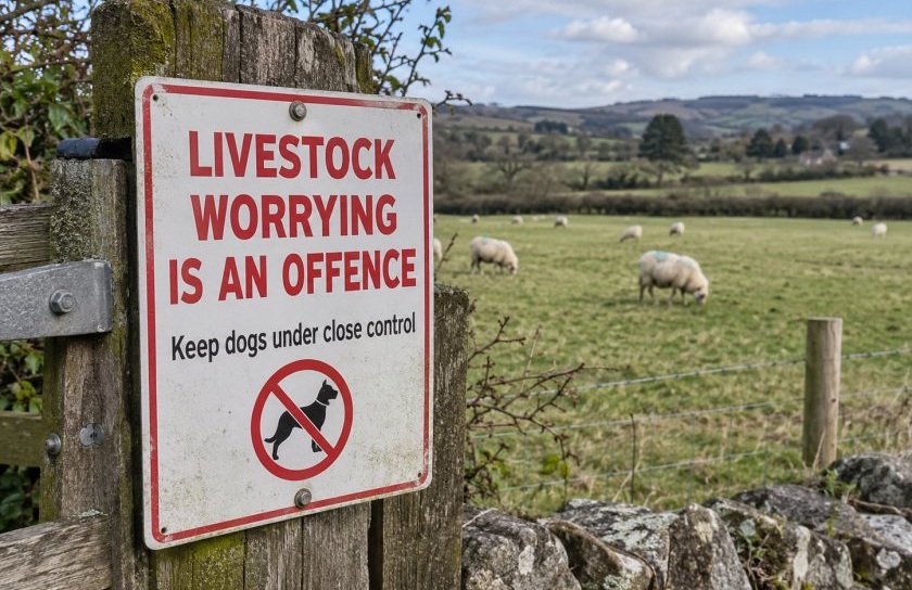 Police hunt owner after five sheep killed in livestock attack