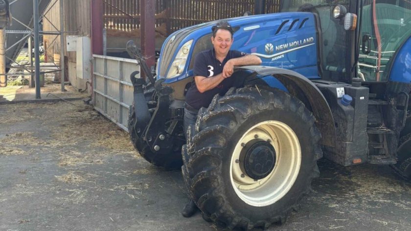 Hugh Broom of Sondes Place Farm is investing in GPS tractor guidance with grant support (Photo: Surrey Country Council)