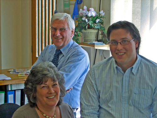 The family owned business is run by (l to r) Frank, Suzanne and Mark Stoneman