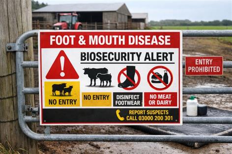 UK tightens biosecurity after foot and mouth outbreak confirmed in Cyprus