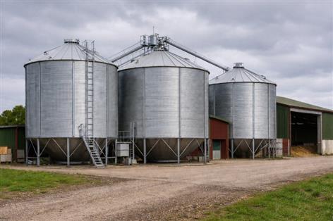 Suffolk farmer dies after falling into grain silo