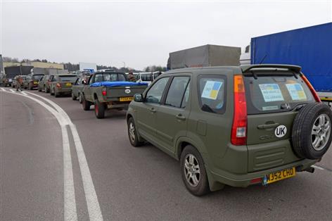 British farmers deliver 38 vehicles to Ukraine front line in latest convoy