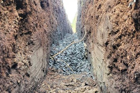 Somerset farmer trials underground biochar system to protect peat soils